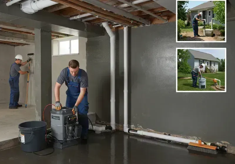 Basement Waterproofing and Flood Prevention process in Covington, OH